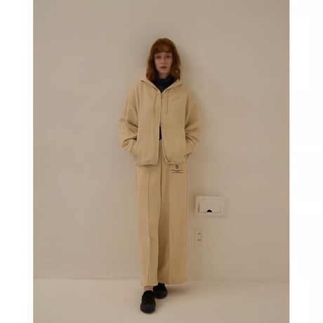 【Boutique Ordinary】Pin-Tuck Wide Sweatpants