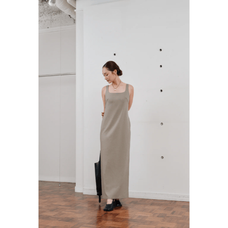 【Hella】back tie cocoon dress　※納期6月中旬〜7月中旬
