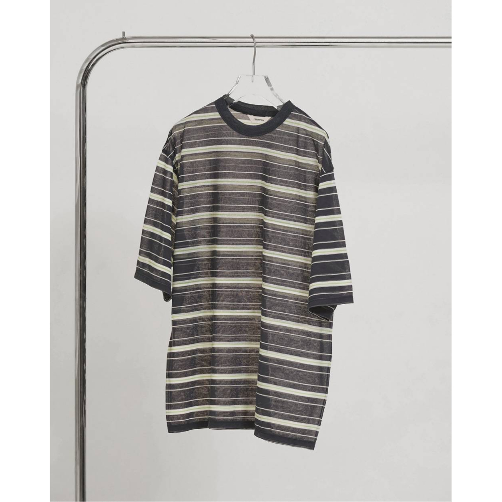 完売TODAYFUL Sheer Border T-shirt ライトグリーン fit=scale-down,w=1200