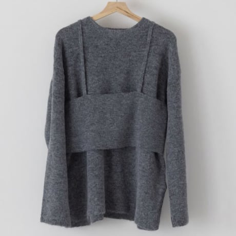 【タシケント】Brashed finish with bustier knit
