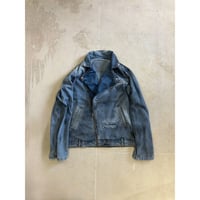 【M.U.L.】DENIM RIDERS JACKET(LEATHER)　MULW-2068