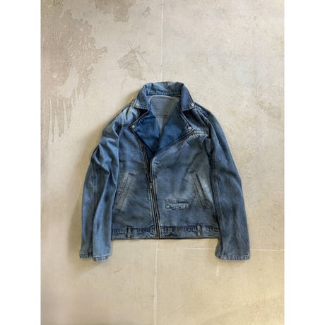 【M.U.L.】DENIM RIDERS JACKET(LEATHER)　MULW-2068