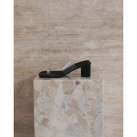【anuke】Square Clear Sandals　※納期3月下旬～4月下旬