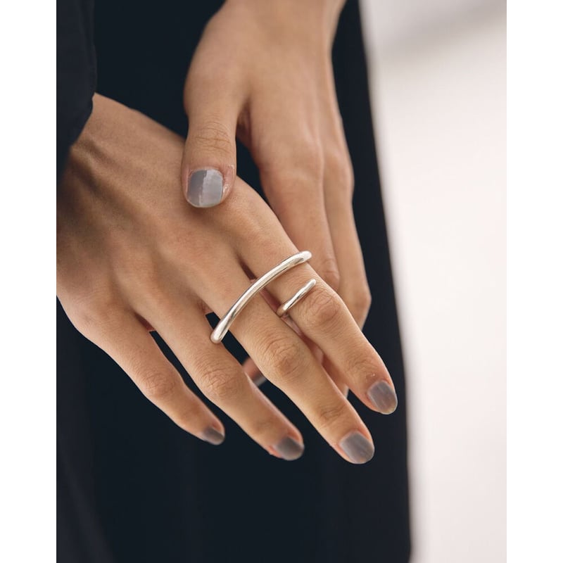 TODAYFUL】Double Finger Ring (Silver925) | sele...