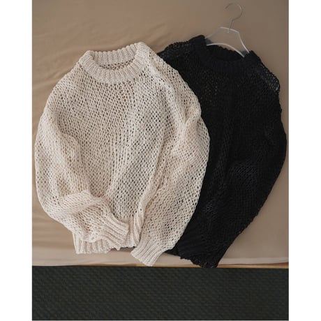 【anuke】Tapeyarn Loose Knit　※納期3月上旬～4月上旬