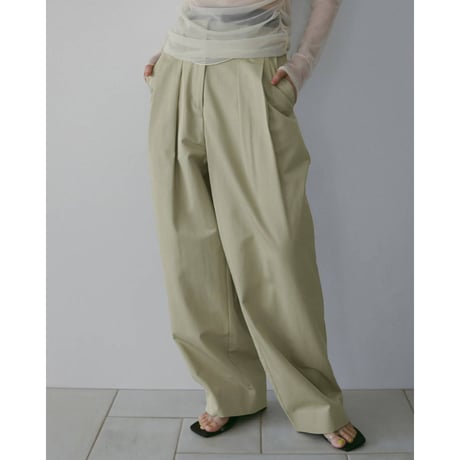 【anuke】Twill Loose Pants