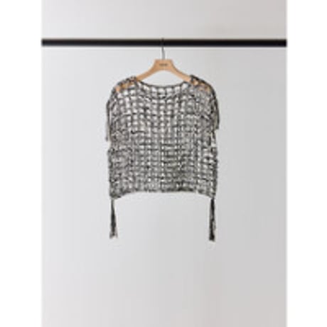 【YENN】CROCHET MESH TOPS