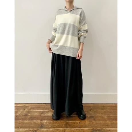 【siro de labonte】rugger shirt knit