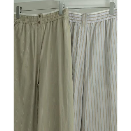 【ànuke】Stripe Rough Pants