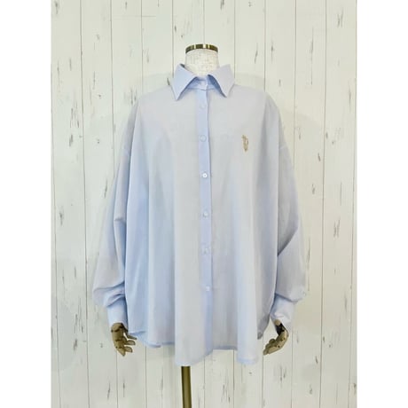 【L'ours Polaire et Bleu】ベーシックシアーシャツ