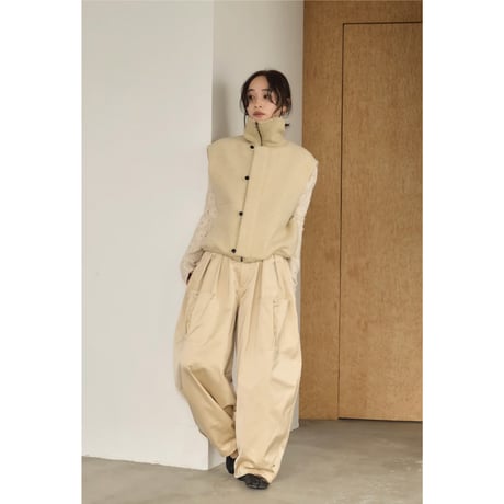 【Hella】WOOL HIGHNECK VEST