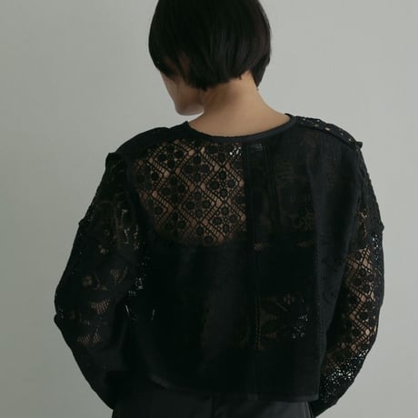 【anuke】Patchwork Lace Cardigan   ＊