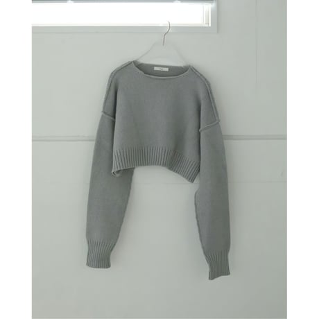 【anuke】Mix Short Knit