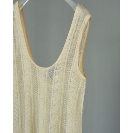【anuke】Sheer Uneck Onepiece※10月上～11月上