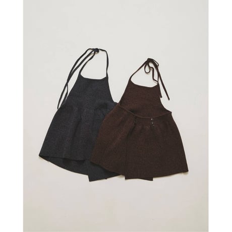 【TODAYFUL】Halterneck Peplum Knit　※納期6月中旬～7月中旬
