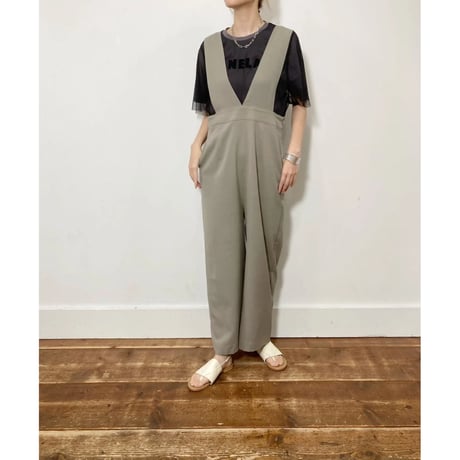 cyan×kusukusu バックチュールサロペット cyan×kusukusu バックチュールサロペット cyan×kusukusu バック