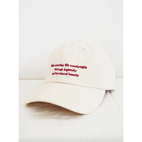 【Boutique Ordinary】Embroidered Logo Cap