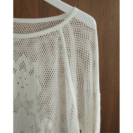 【ànuke】Embroidery Mesh Tops