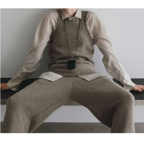 【anuke】Knit Cocoon Pants