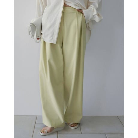 【anuke】Doubletuck Wide Pants
