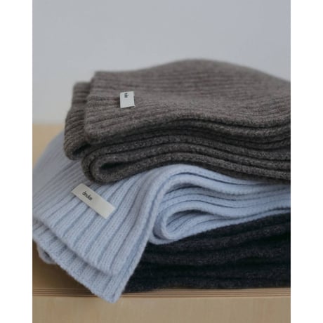 【anuke】Rib Knit Stole　※納期11月中旬～12月中旬