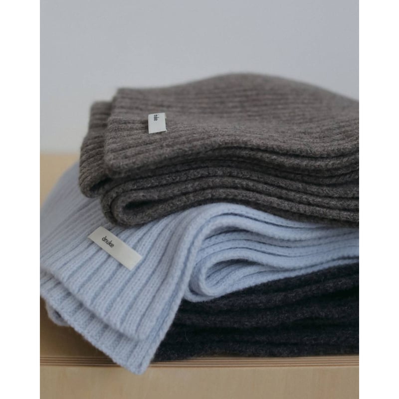 anuke】Rib Knit Stole ※納期11月中旬～12月中旬 | selectsh