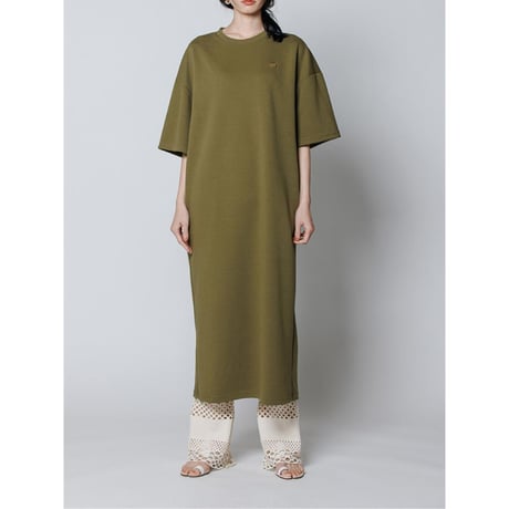【YENN】HOLE BOXY TEE DRESS