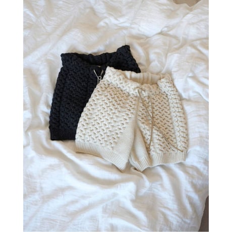 【anuke】Cable Knit Bloomer　※納期9月上旬〜10月上旬