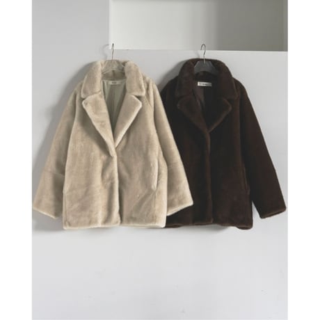 【anuke】Eco Minkfur Jacket※11月中～12月中
