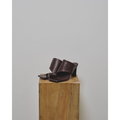 【TODAYFUL】Square Leather Sandals  ※納期4/中～5/中