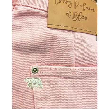 【L'ours Polaire et Bleu】パステルカーブデニム