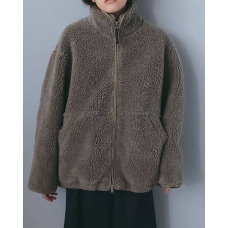 【anuke】Boa Zip Blouson