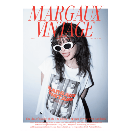 【MARGAUX VINTAGE】転写プリント ノースリーブTEE
