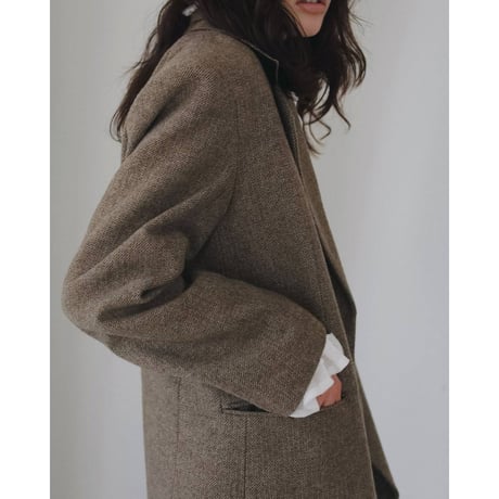 【anuke】Herringbone Wool Jacket　※納期9月中旬～10月中旬