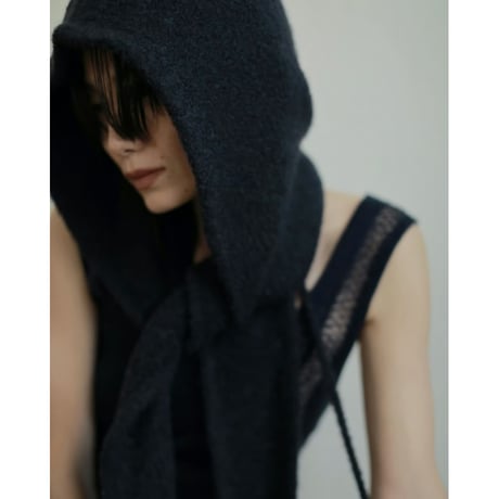 【anuke】Boucle Knit Hoodie※11月上～12月上