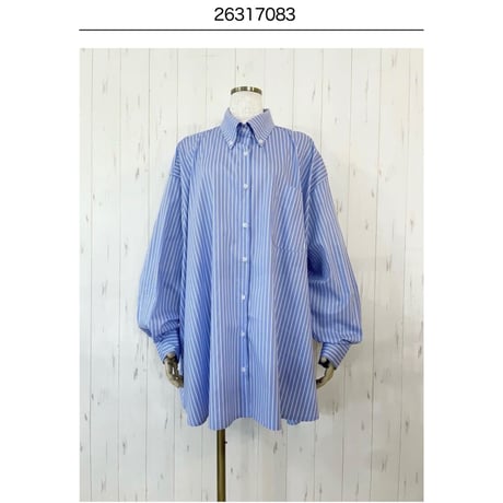 【L'ours Polaire et Bleu】オーバーサイズシャツ
