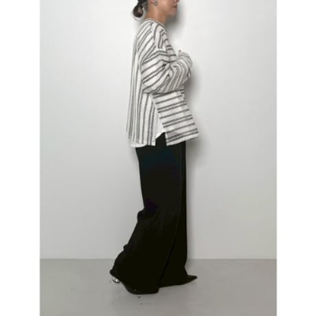 【CHIGNON】2WAYｼｱｰﾎﾞｰﾀﾞｰTOPS　納期：11月中旬～12月中旬