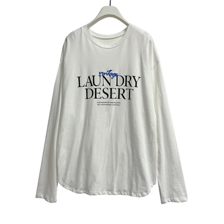 【CHIGNON】LAUNDRY発泡ﾛｺﾞTee　納期：11月中旬～12月中旬