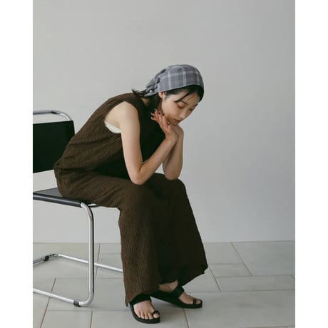 【anuke】Check Scarf　※納期4月下旬～5月下旬