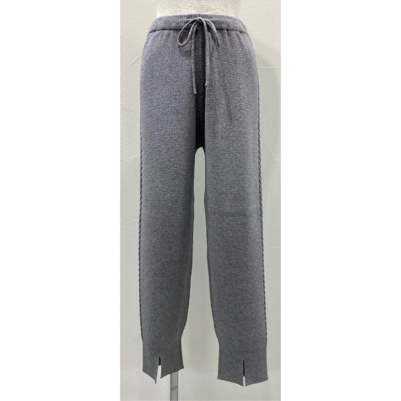 CYAN TOKYO】ケーブルラインニットジョガー | selectshop kusukusu