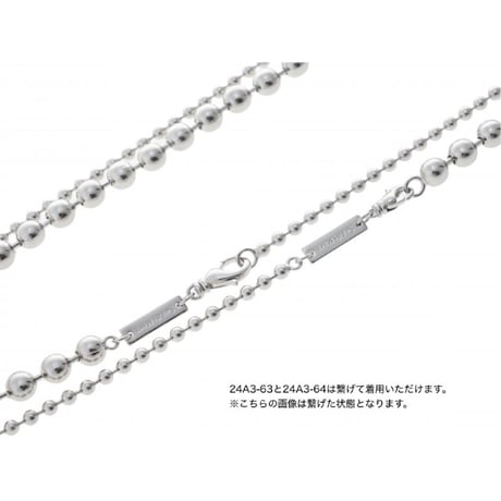 【Sea'ds Mara 】Attachable ball chain necklace 【3.2mm】