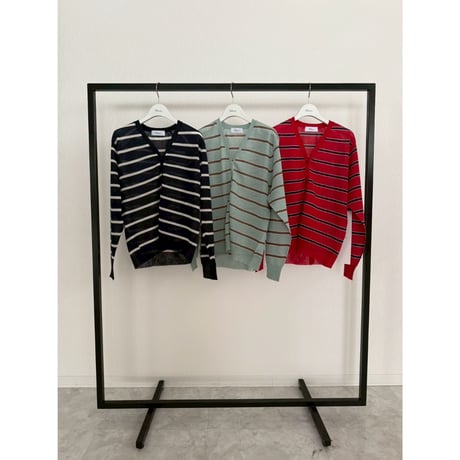 【Boutique Ordinary】Striped Knit Cardigan