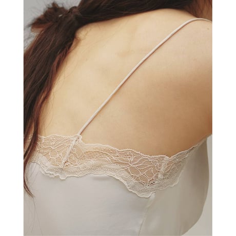 【TODAYFUL】Satin Lace Dress　※納期6月中旬～7月中旬