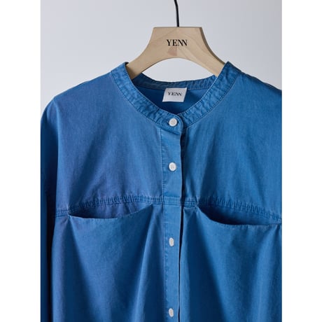 【YENN】 PIGMENT WASHED SHIRT　納期：2026年2月上旬～3月上旬