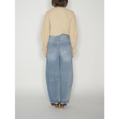 【YENN】 CURVED SEAM DENIM PT