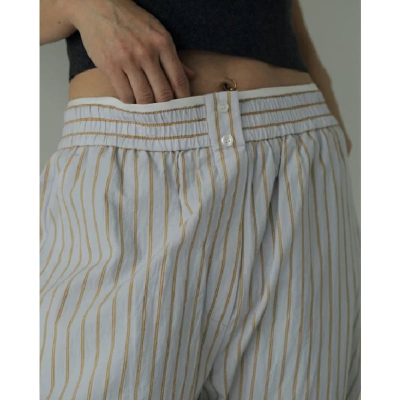 ànuke】Stripe Rough Pants | selectshop kusukusu