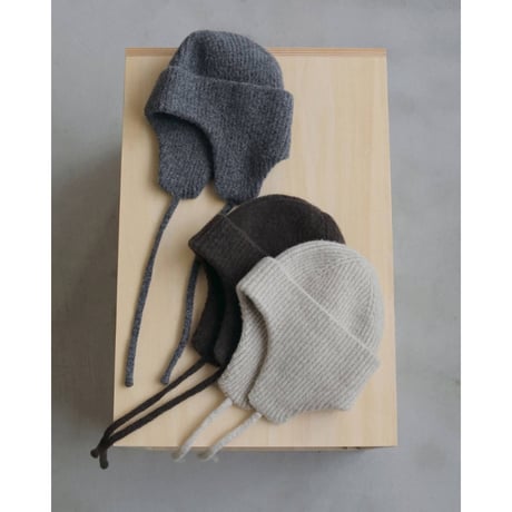 【anuke】Ribknit Flight Cap　※納期11月中旬～12月中旬