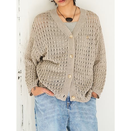 【YENN】OPENWORK KNIT CD