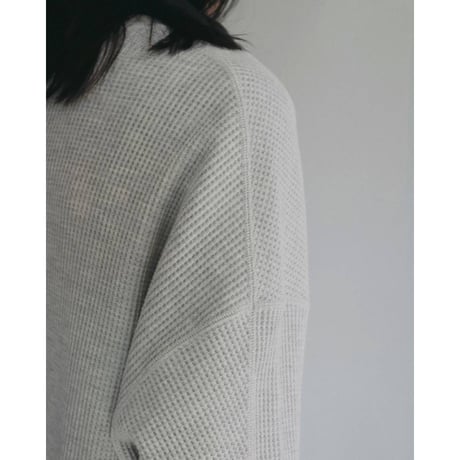 【anuke】Waffle Loose Henleytops　※納期8月下旬～9月下旬