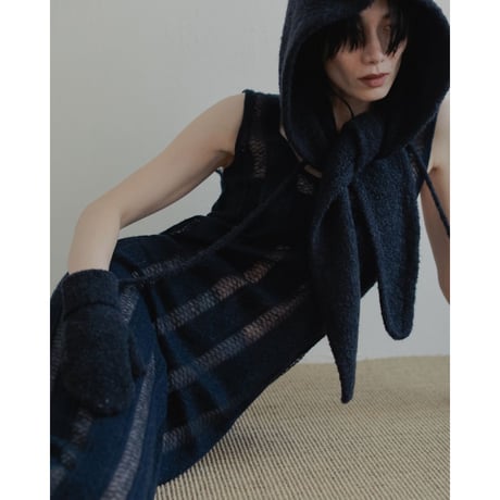 【anuke】Sheer Uneck Onepiece※10月上～11月上